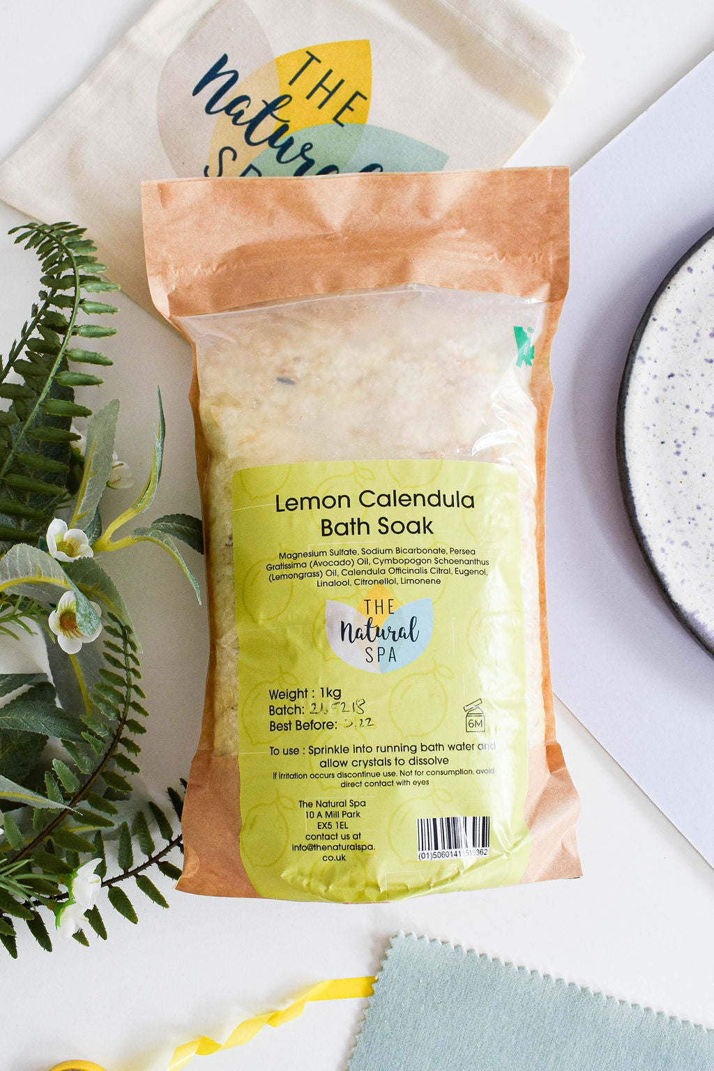 1kg Lemon and Calendula Bath Soak - Compostable pouch-1