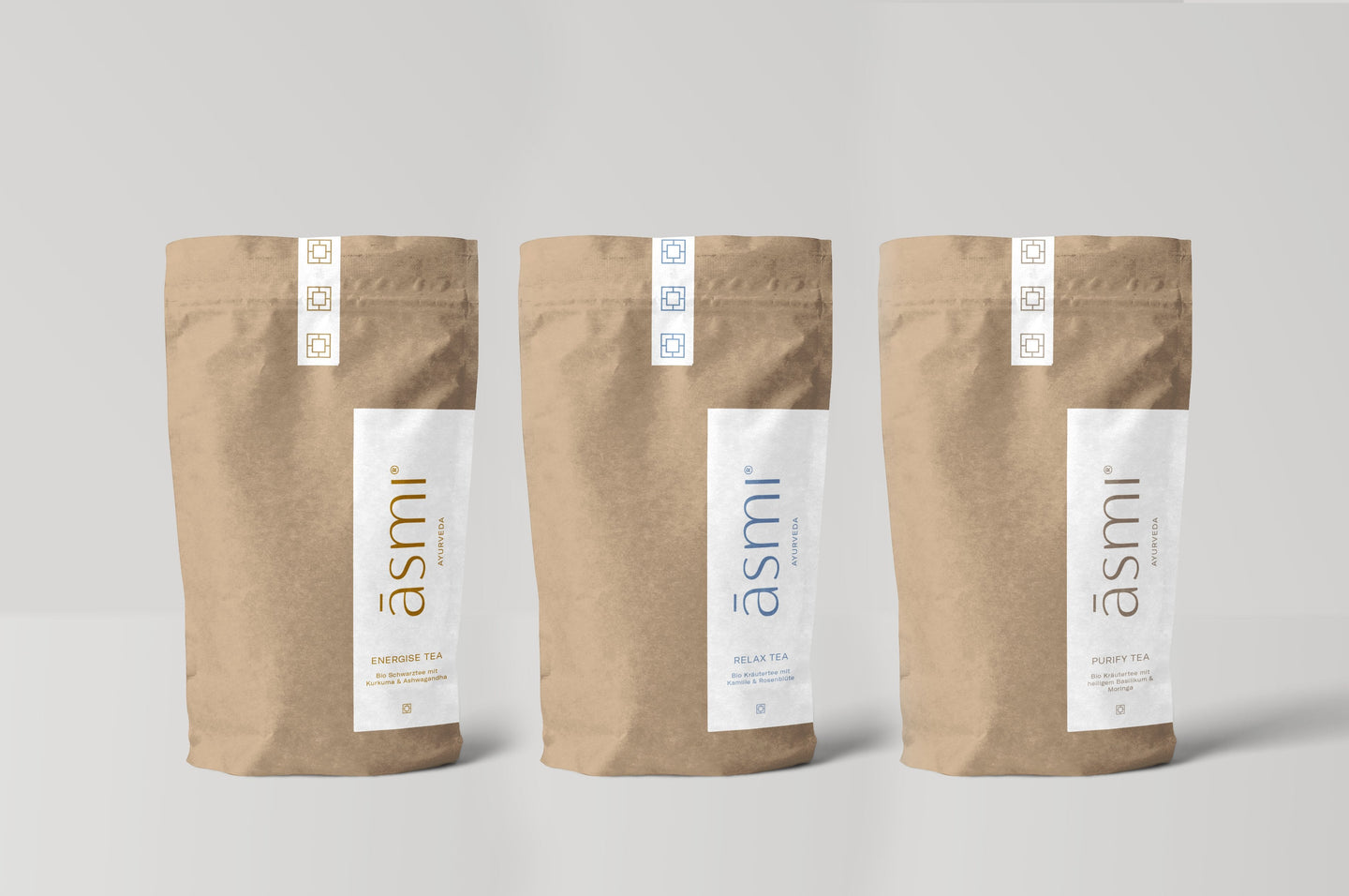 āsmi Tea Set Relax, Energy & Purify - Eco Paper Bag-0