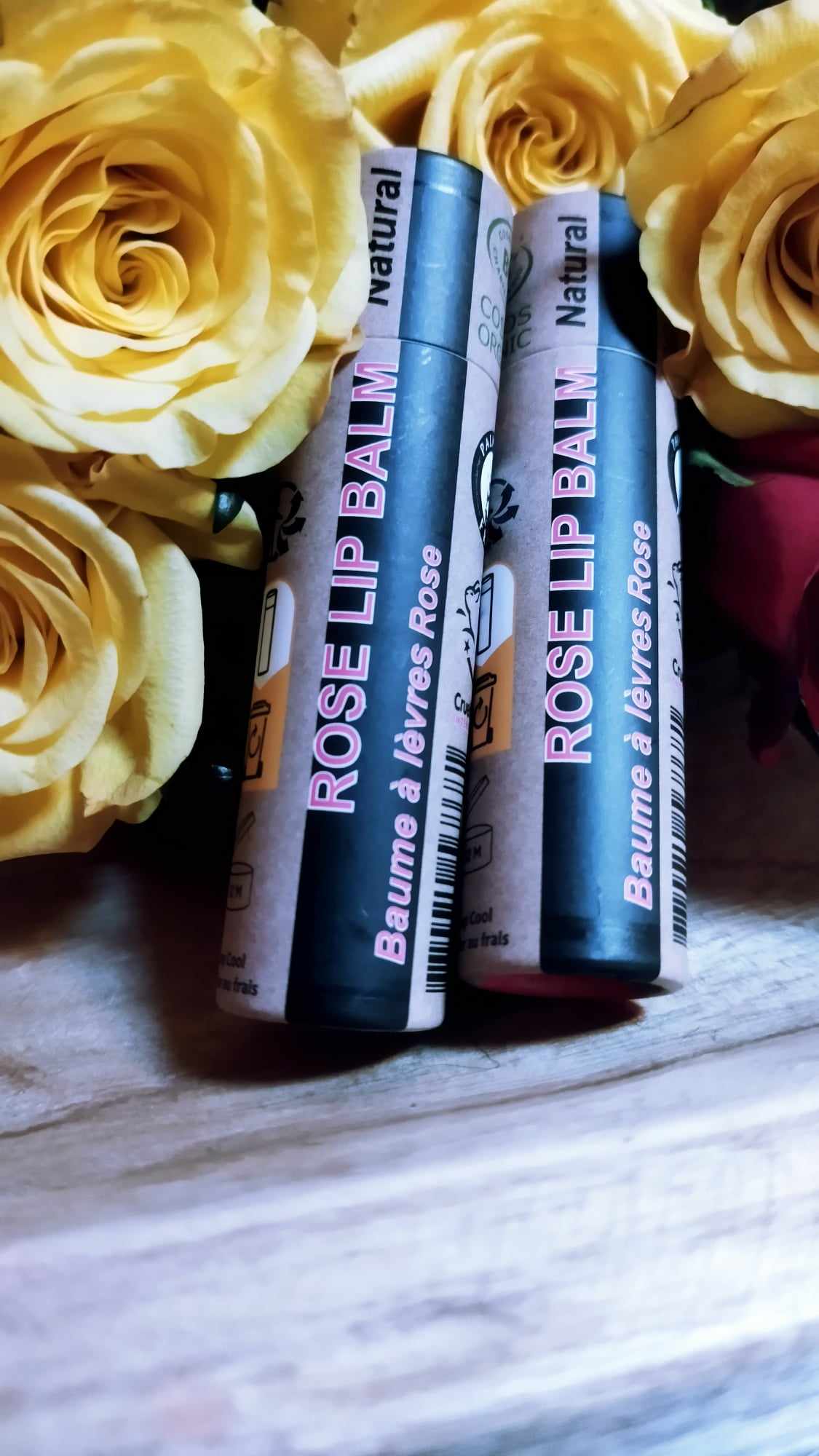 Organic Rose Lip Balm 15ml-1