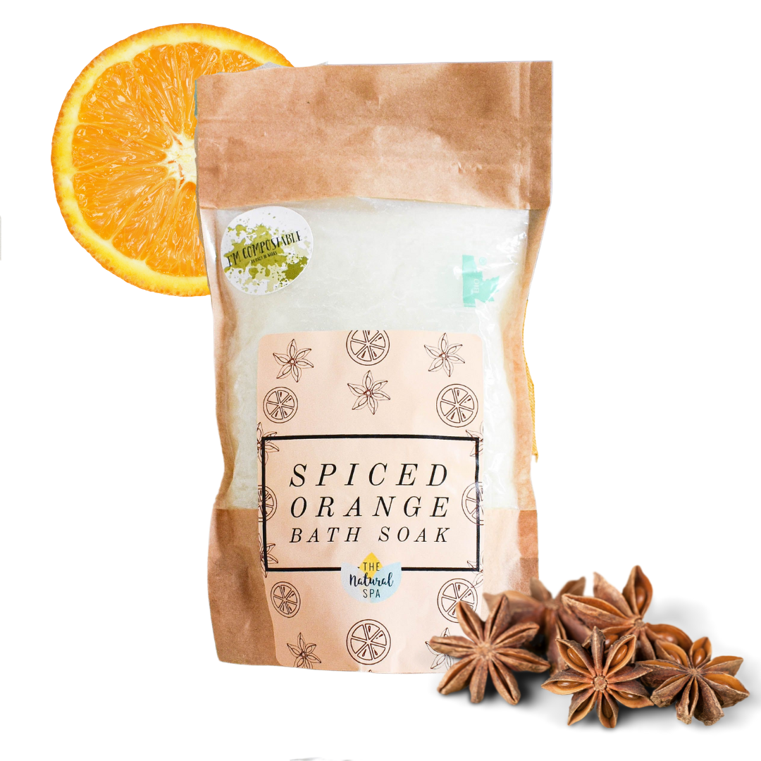 225g Spiced Orange Bath Salts - Compostable pouch-0