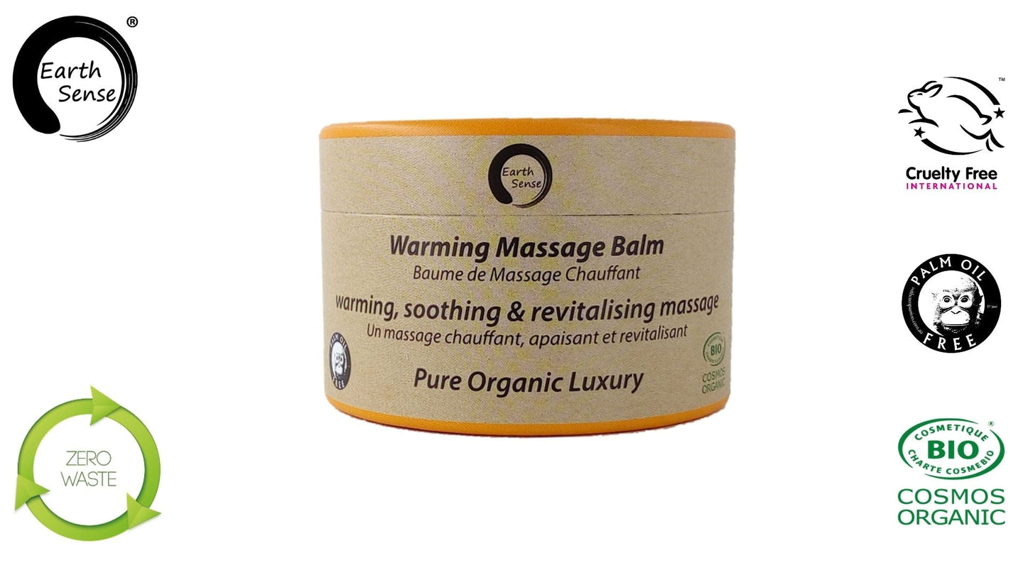 Organic Warming Massage Balm 100ml - For Face, hands, arms & whole body-0