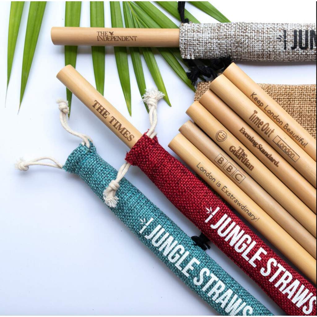 Custom Branded Bamboo Straws For Businesses or Weddings-0